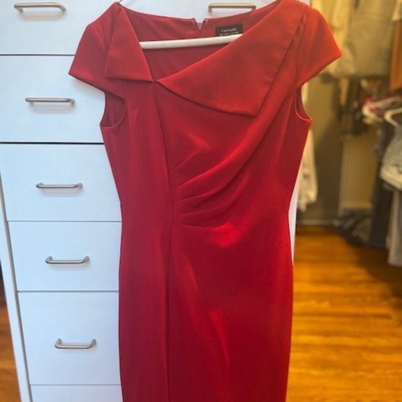 Tahari Red Dress - Picture 3 of 3